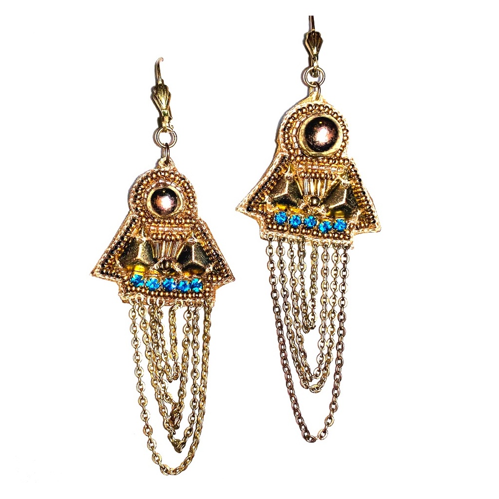 Cam & Zooey Embellished Statement Earrings